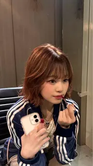 🍒モデル価格🍒リタッチブリーチ＋透明感カラー 【5/7限定10:00or11:00~】