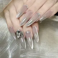 チップ＋シェル長さ出し【マグネット/フレンチ/オローラ/カラグラ】✨初回ソフトオフ無料