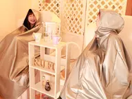 カップル　友達同士の2名同時来店でさらにお得なプレミアムコース　ruruonn＋全身リンパマッサージ＋水素パック＋足浴