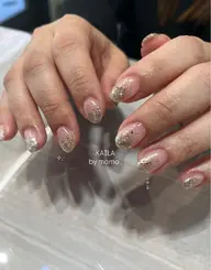 【ハンド】オフ込みパラジェル可・ジェルネイルラメグラデーション🩶