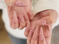 🤍長さだし10本＆クロムネイル【オフありの方はこちら】チップ長さだし10本にワンカラーベース＆クロムパーツ❤️