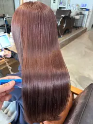 髪質改善ストレート(縮毛矯正)➕🩵4stepトリートメント(くせ毛、うねり、生え癖を改善🫧内部補修トリートメント)