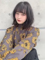 【平日限定クーポン】🌈前髪カット➕艶出し透明感カラー➕オリジナルトリートメント🌈