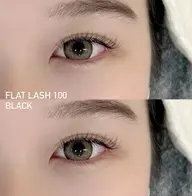 【オフ無料】最軽量フラットラッシュ100本 / カラーに変更OK★￥5500＋指名料¥300〈 オフ無料 〉