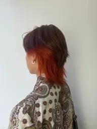 メンズ😻デザインカラー🖤💙➕ブリーチ🧡