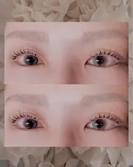 まつ毛パーマモデル(30分と記載がありますが、60分の施術となります🙇‍♀️)