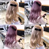 ⌇💜暖色以外も得意です💜⌇【ダブルカラー】ブリーチ+カラー+2stepトリートメント