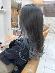 ブリーチ有りインナーカラー🩵🌨️