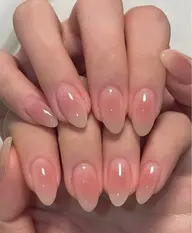 10本チップ長さだし+チークネイル・パーツ2個付き「ジェルオフ無料」