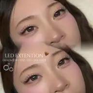 LEDエクステ💡🤎フラットラッシュ100本