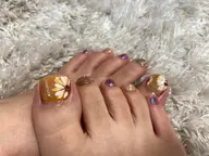 フットジェルネイル🤍持ち込みデザイン👡