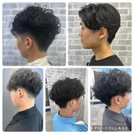 【期間限定】　　　　　　　　　　　　　　　　　　　　💈メンズパーマ+カット💈(トリートメント付)