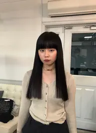 🍁韓国ハネシールエクステ【4ヶ月以上持つ】🍁カラー+馴染ませカット＋羽シールエクステ40本​〜​