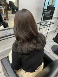 【ブリーチなしで透明感】cut+color+3step treatment🫧