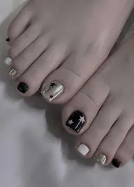 【フット|ナチュラル】アート4本+パーツ(数少なめ) ¥6,980