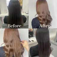 🧡ブリーチなしダブルカラー🧡カット➕ブリーチなしWカラー➕2Stepトリートメント