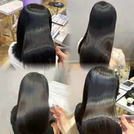 【🌸4月限定価格🌸】似合わせ全体カット+透明感カラー+巻ける艶髪縮毛矯正+髪質改善トリートメント❤️‍🩹🎶✨