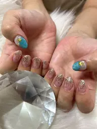 オフ込み定額デザイン☆¥シンプルデザインコース（アート1-2本）持ち込みのデザインもOK🙆‍♀️