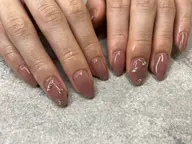 【オフ込み・パラジェル変更可能】ワンカラーワンポイントネイル💅✨