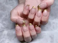 💓オフあり/なし　キラキラ✨ガラスフレンチ✨ケア込み