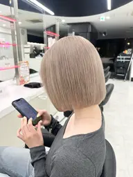 🥣2月限定🥣 ハイトーンボブにしたい方🤍ボブカット+ブリーチ1回+オンカラー+スタイリング♡