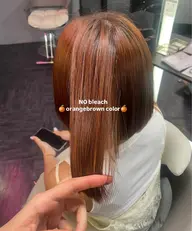 本日【2/6】ブリーチなしダブルカラー　ヘアトリートメント付き♡