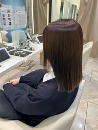 暗めワンカラー+Aujua1stepトリートメント