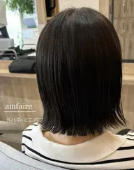 前髪+顔まわり縮毛矯正モデル(カット付き)