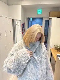 全頭ケアブリーチカラー🍒❤️