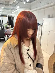 【透明感、艶感No.1】カット＋ブリーチ無しダブルカラー