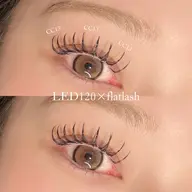 【LEDフラットラッシュ120本💎】ご新規様¥5900（オフなし˖*）