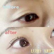 ラッシュリフト　上まつげパーマ＋コーティング仕上げ込😊