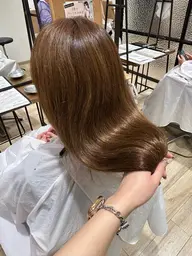 ブリーチなしワンカラー＋オージュア4ステップトリートメント＋プチスパ