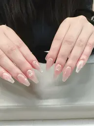 🩷人気チップ長さ出し🩷ワンカラー/ラメグラ/フラッシュネイル¥6980💕【マグネット➕1000円】💕