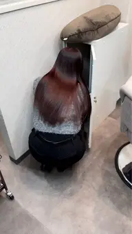 自社開発オリジナル髪質改善＋美髪カラー＋カット♪