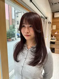 似合わせカット＋透明感カラー