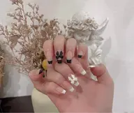 【Hand】チップ長さ出しアートやり放題(オフ別、ケア込み)