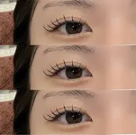 【OPEN限定LED無料】韓国束感&最高持続力★フラットラッシュ80本¥3980【17時以降/土日㊗️+550円】