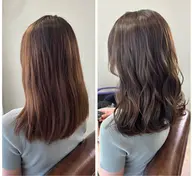 シルクケラチンカラー　髪のゴワつきが気になる方へおすすめ。シルク成分で、柔らかくしっとりなめらかな質感が特徴です。