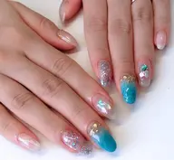 ハンド当店定額ネイルゴージャスコース当店サンプルの中で選べます，新規の方付け替えオフ無料。長さだしオフスカルプオフ除外）