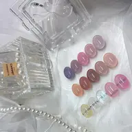 💗15色限定ワンカラー💗(オフなし)(甘皮ケア付き)オフィスネイルでも使えるちゅるちゅるネイル💅🏻✨️