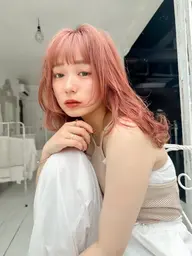 🦋韓国レイヤーカット🦋+透明感カラー+1stepスチームトリートメント🪩ハッシュカット🪩layer cut