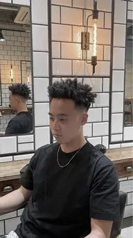 【垢抜けたい人】メンズカット+ハードパーマ