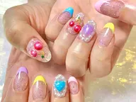 オフなし☆ART10本アートし放題8000円/さくらんぼネイル