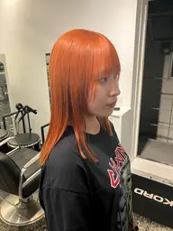 【オレンジカラー🍊】ワンカラー➕最新保湿トリートメント✨