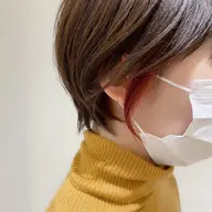 骨格矯正ショート・ボブカット＋カラー＋イヤリングカラー🌈カラーをもっとお洒落に💓他と差をつけたい方におすすめ❣️
