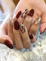 長さだし【チップ】+アート4本 他店ジェルオフ込み(長さだしオフ別途)