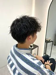 【メンズ人気No1!】🌀メンズカット+パーマ+ヘッドスパ🌀【ミニモ限定クーポン✨】