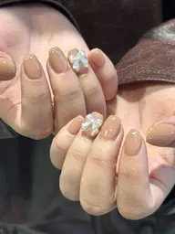 【⚜️パーツ追加1コ50円​〜​⚜️】ワンカラーネイル※オフアリも可