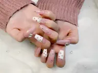 ハンドジェル✨クリアチップによる長さ出し10本+アートし放題✨ストーンつけ放題✨持ち込み◎✨オフあり.なしどちらでも✨